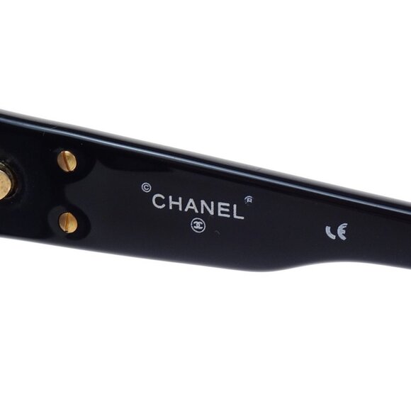 Chanel Sunglasses Eyewear Black Small Good - Picture 7 of 8